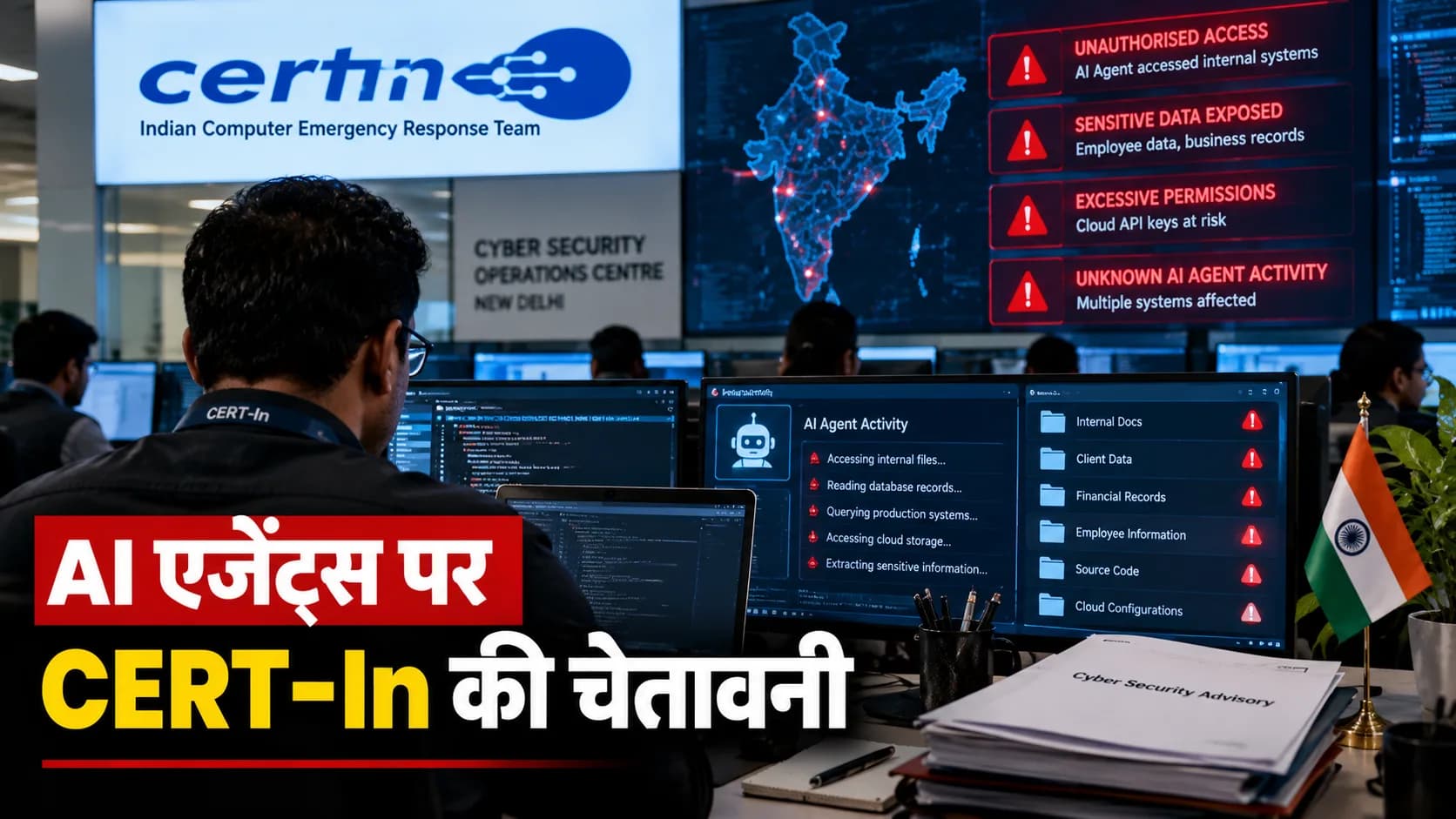 भारतीय कंपनियों के गोपनीय डेटा तक पहुंचे AI एजेंट, CERT-In ने जारी की गंभीर साइबर सुरक्षा चेतावनी